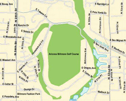 Biltmore Neighborhood Map. Laura B. Historic Central Phoenix.