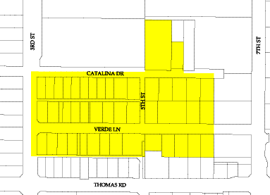 Los Olivos Historic District Map. Laura B. Historic Phoenix Homes Specialist. EEOC. Member NAR, PAR, AAR Phoenix, AZ.