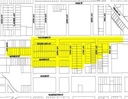 Woodland Historc District Map In Phoenix. Laura B. Historic Phoenix Homes Specialist. EEOC. Member NAR, PAR, AAR Phoenix, AZ.